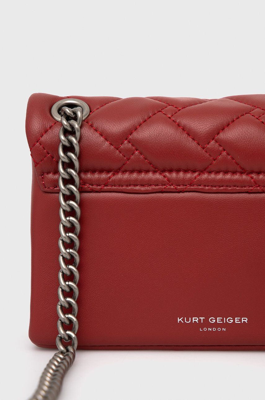 Kurt Geiger London Poșetă de piele culoarea rosu - Pled.ro