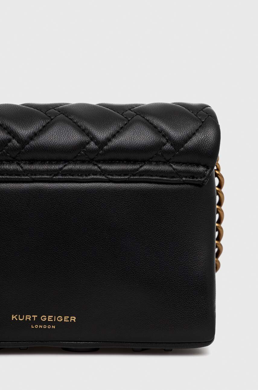 Kurt Geiger London poseta piele culoarea negru - Pled.ro