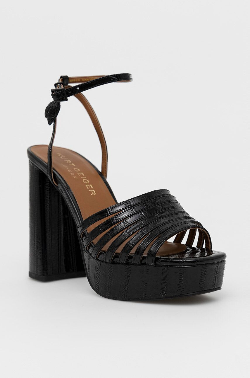 Kurt Geiger London sandale de piele Pierra culoarea negru - Pled.ro