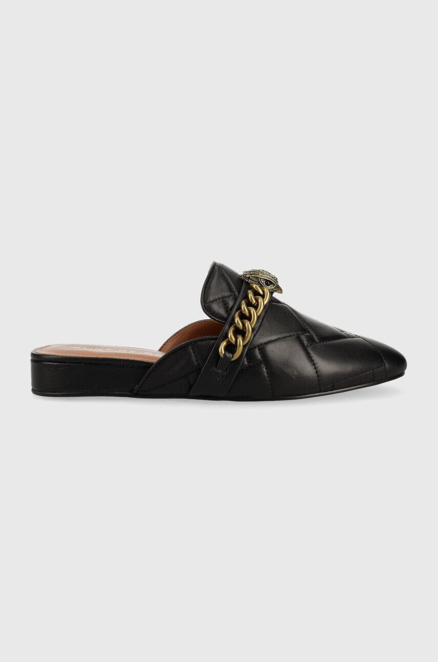 Kurt Geiger London slapi de piele Chelsea femei culoarea negru - Pled.ro