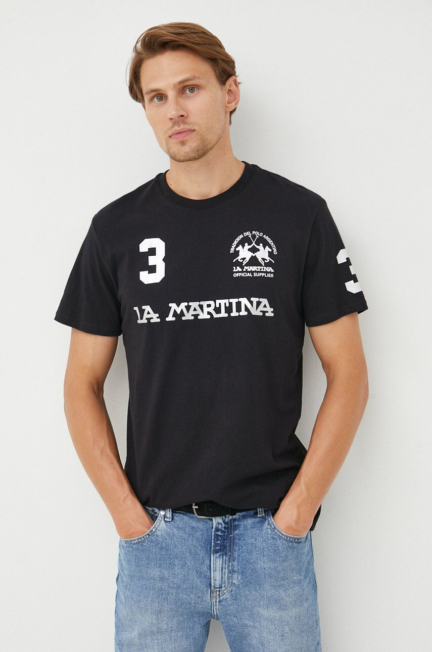 La Martina tricou din bumbac - Pled.ro