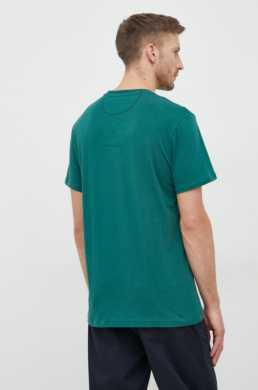 La Martina tricou din bumbac culoarea verde cu imprimeu - Pled.ro