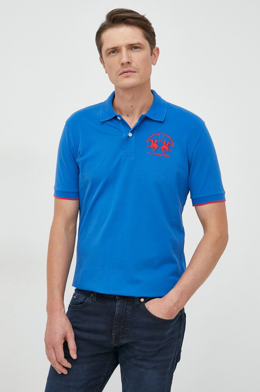 La Martina tricou polo barbati $nzKolor $nzWzor - Pled.ro