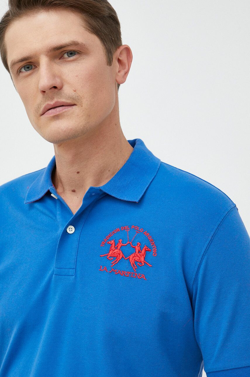 La Martina tricou polo barbati $nzKolor $nzWzor - Pled.ro