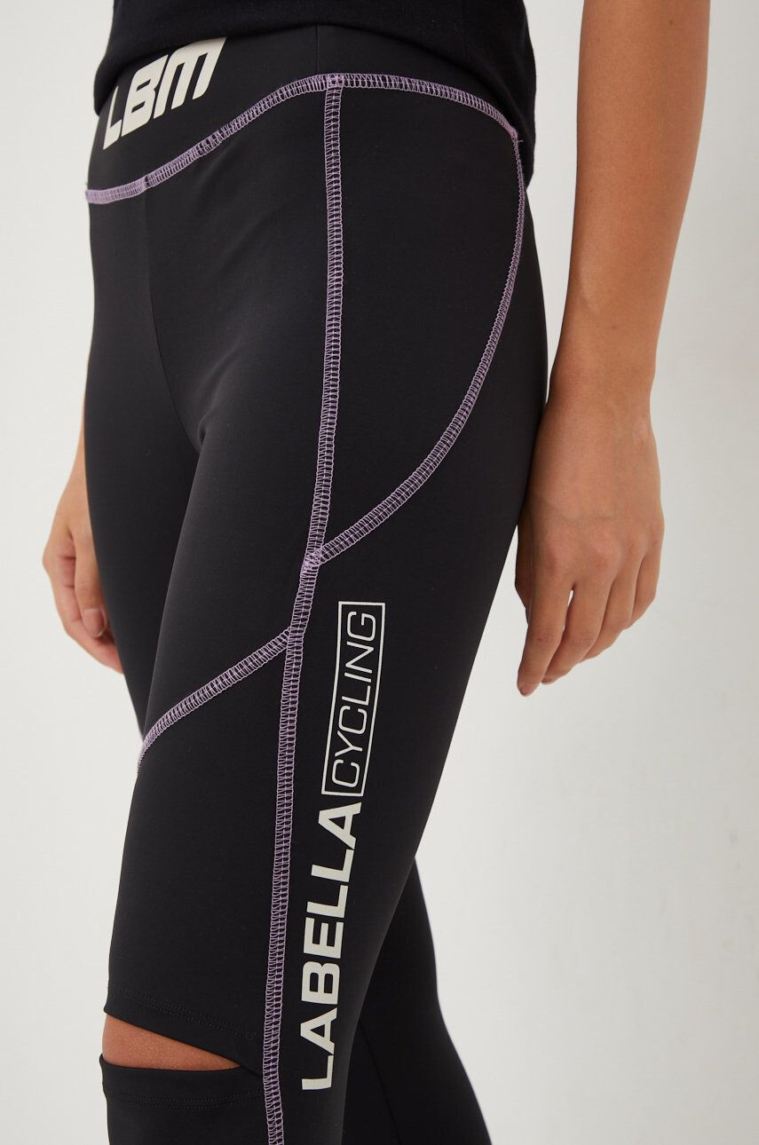 Labellamafia leggins de antrenament Cycling femei culoarea negru cu imprimeu - Pled.ro