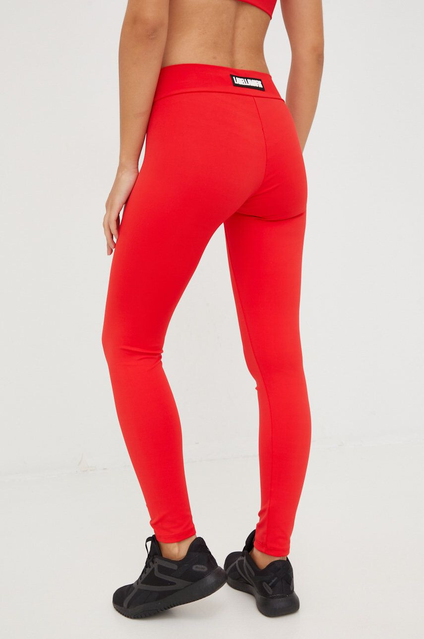 Labellamafia leggins de antrenament Go On femei culoarea rosu cu imprimeu - Pled.ro