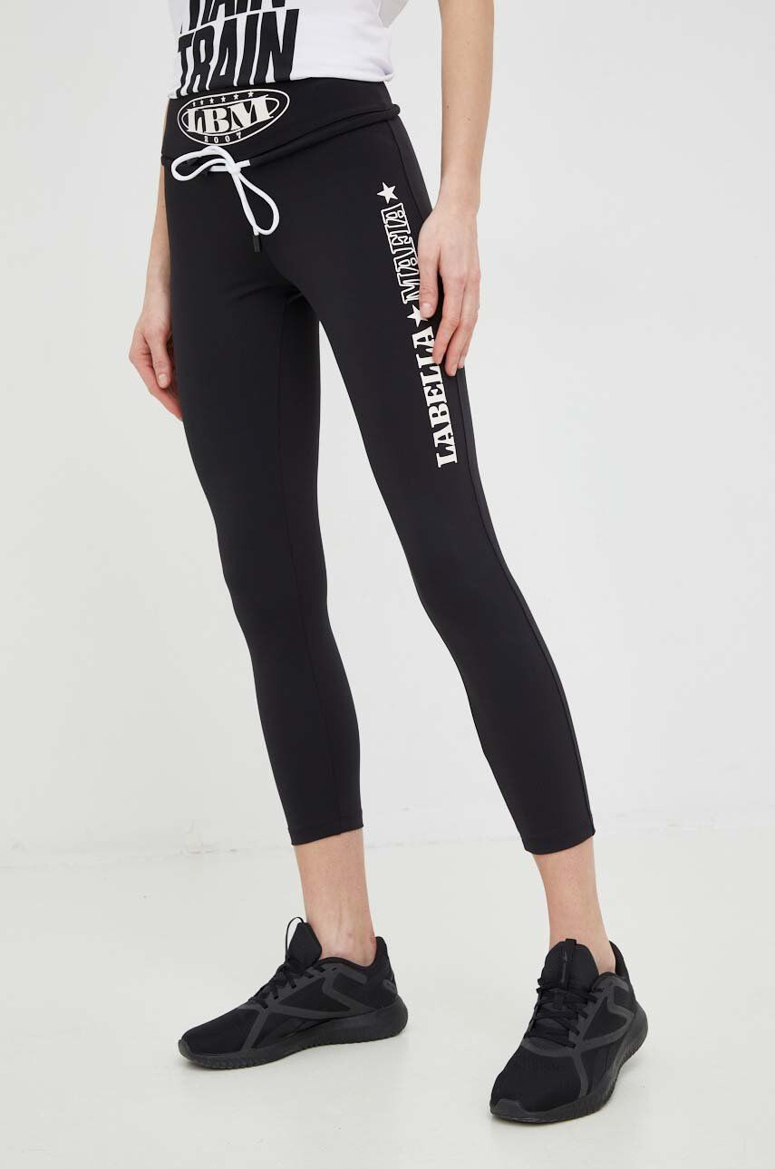 Labellamafia leggins de antrenament Boxer femei culoarea negru cu imprimeu - Pled.ro