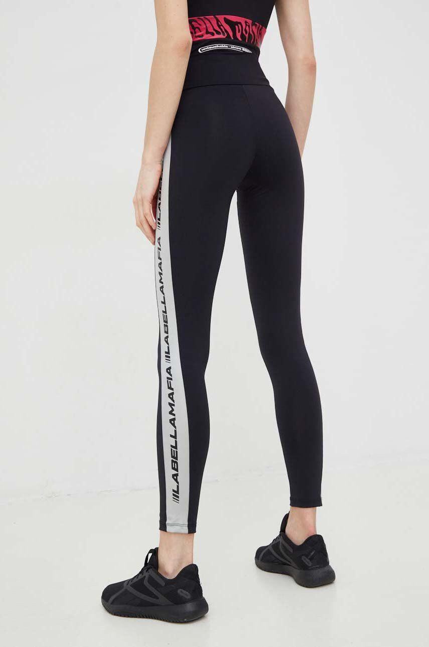 Labellamafia leggins de antrenament Essentials femei culoarea negru cu imprimeu - Pled.ro