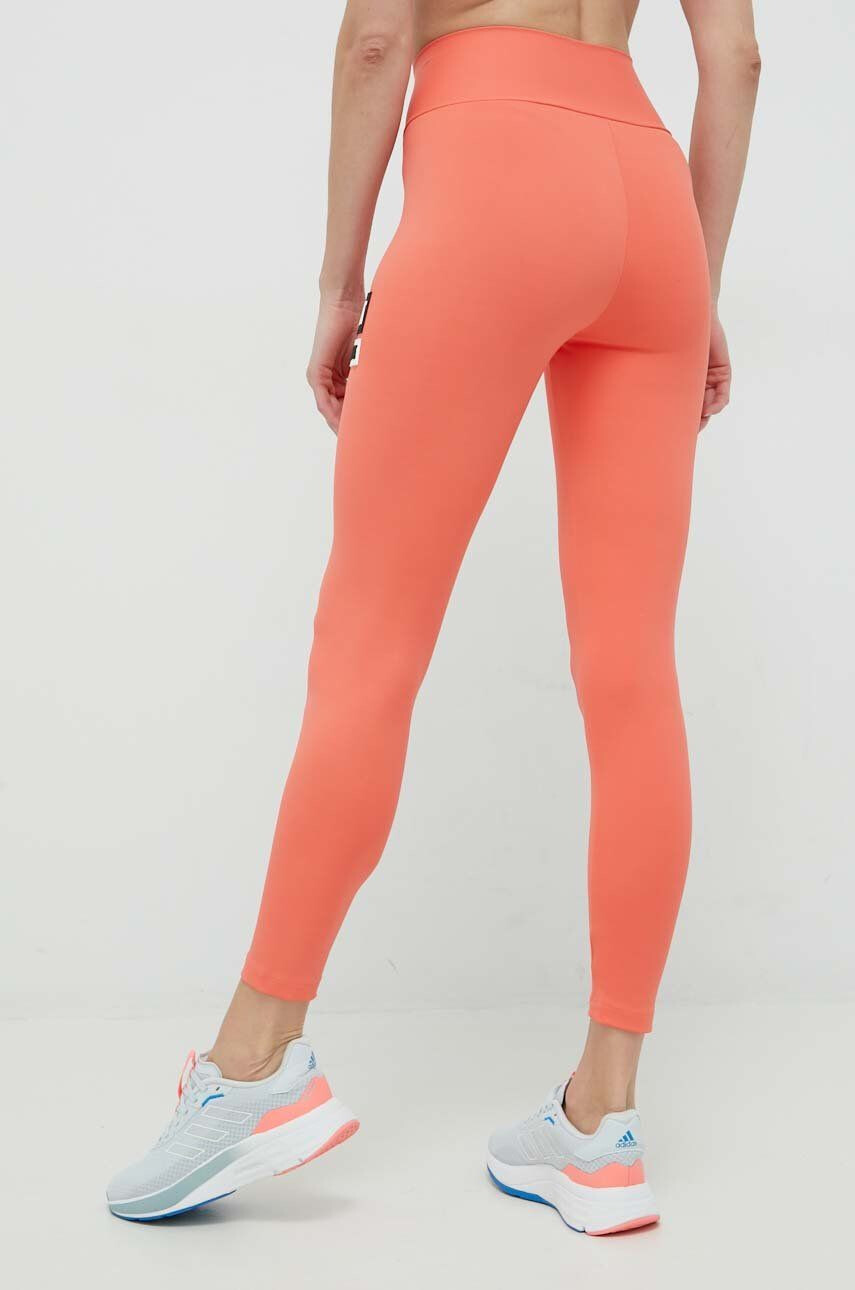 Labellamafia leggins de antrenament Go On femei culoarea portocaliu cu imprimeu - Pled.ro