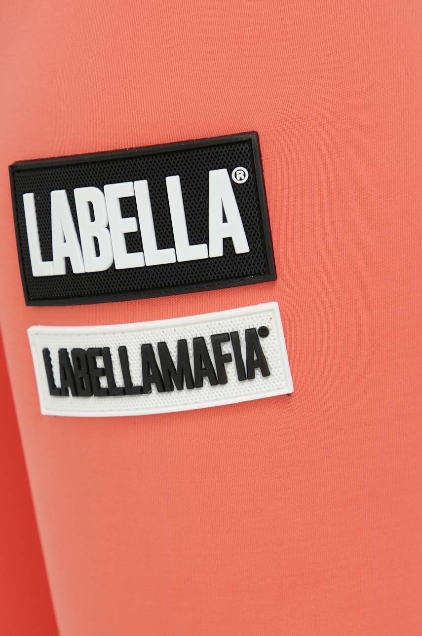 Labellamafia leggins de antrenament Go On femei culoarea portocaliu cu imprimeu - Pled.ro