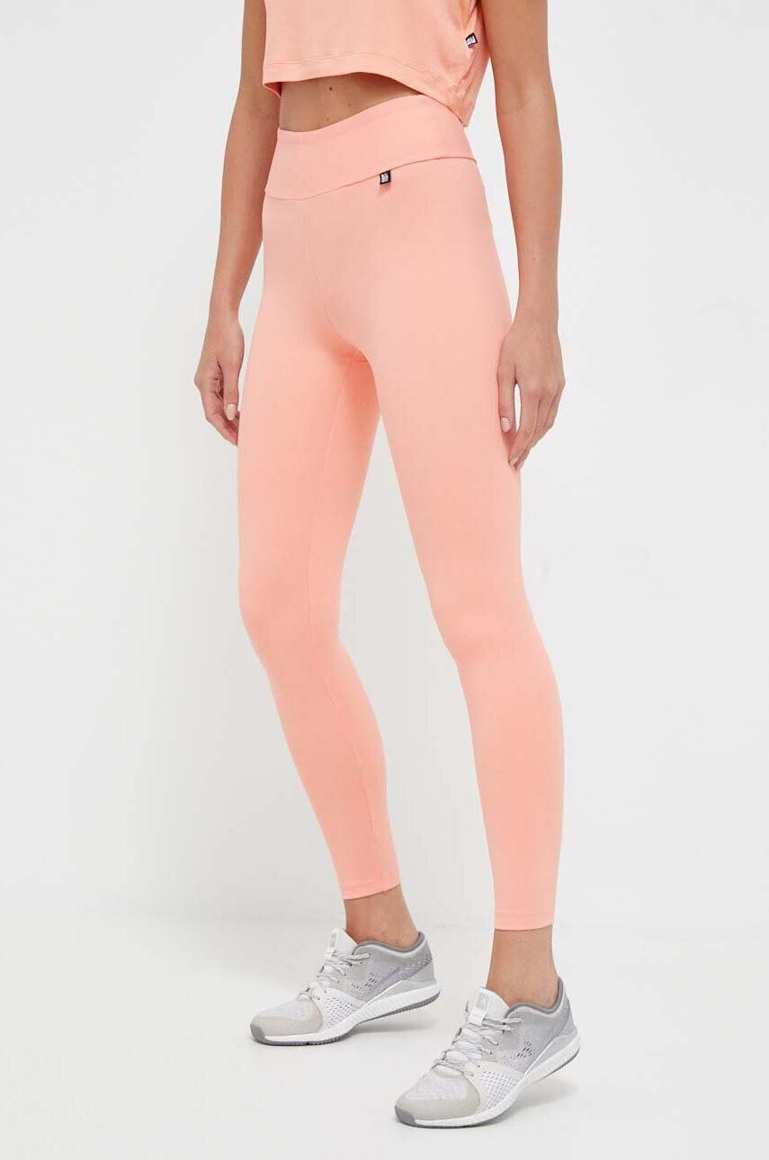 Labellamafia leggins de antrenament Go On culoarea portocaliu neted - Pled.ro