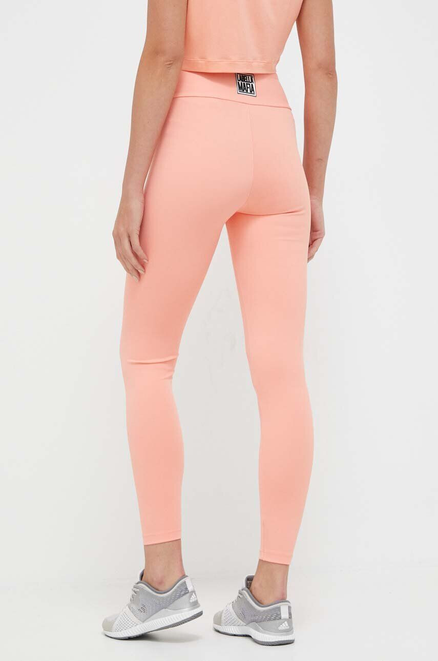 Labellamafia leggins de antrenament Go On culoarea portocaliu neted - Pled.ro