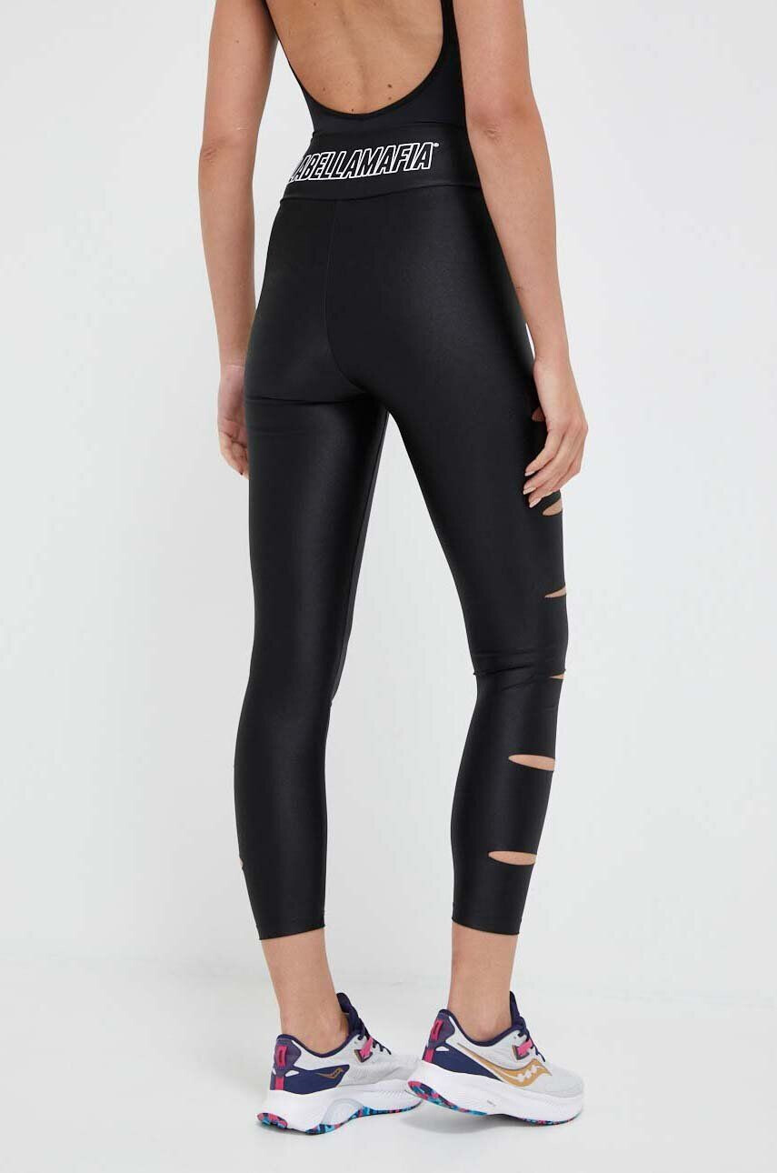 Labellamafia leggins de antrenament Hardcore Ladies culoarea negru cu imprimeu - Pled.ro