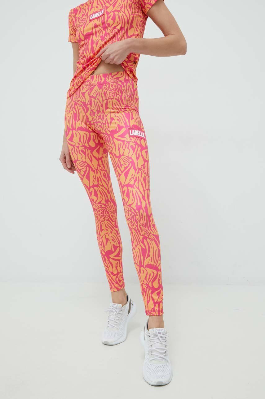 Labellamafia leggins de antrenament Psycle Waves femei culoarea roz modelator - Pled.ro