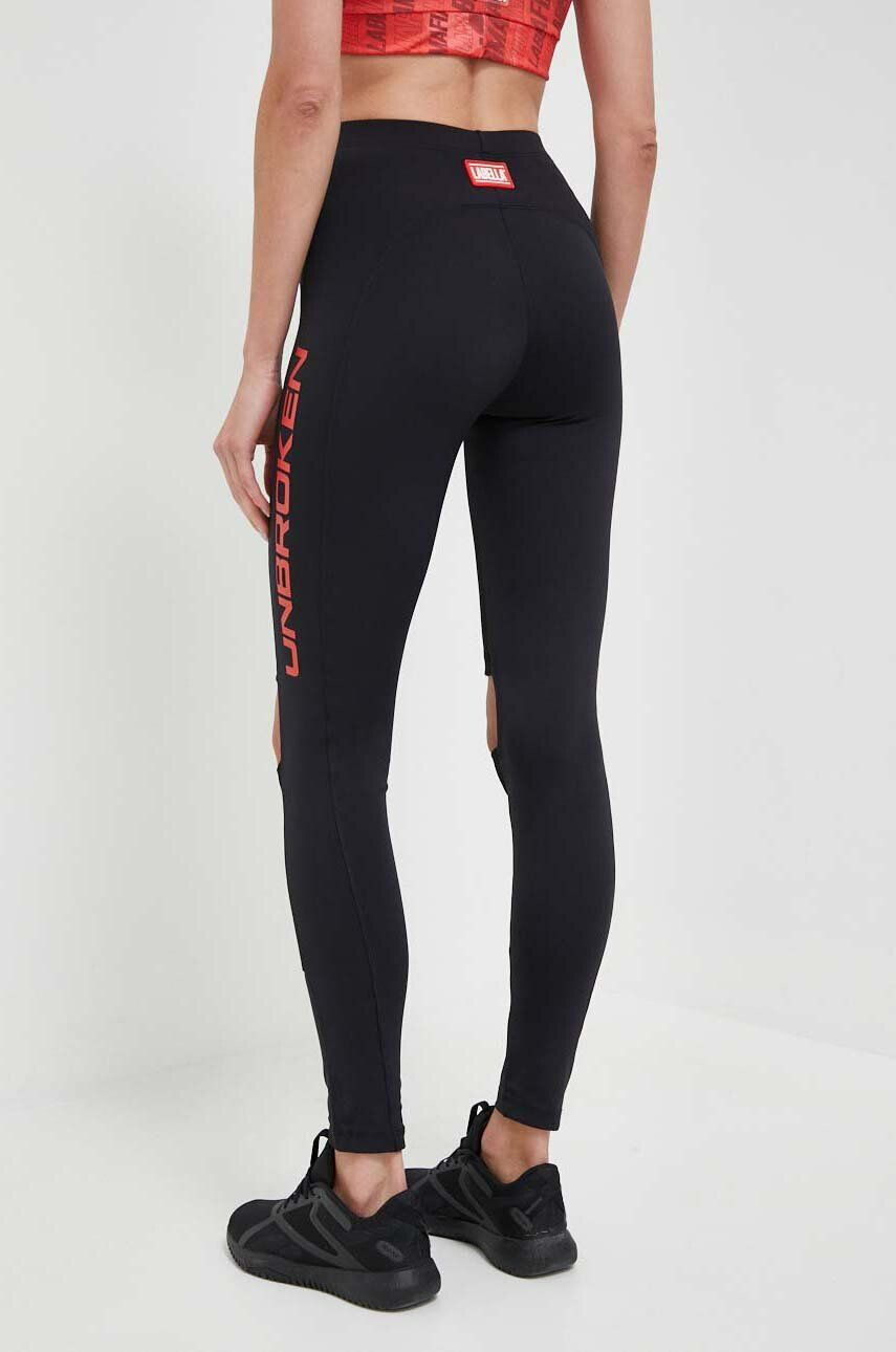 Labellamafia leggins de antrenament Unbroken culoarea negru cu imprimeu - Pled.ro