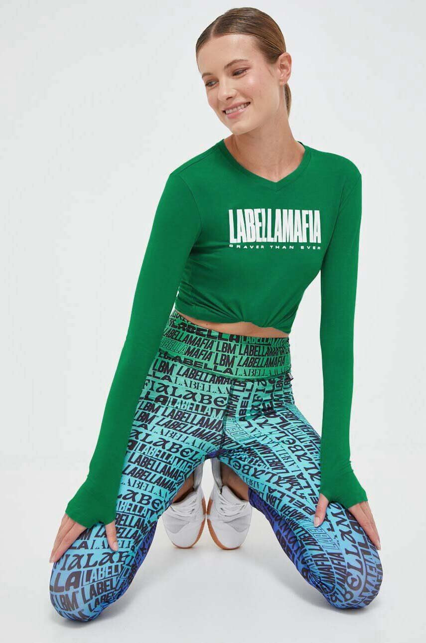 Labellamafia longsleeve Brave femei culoarea verde - Pled.ro