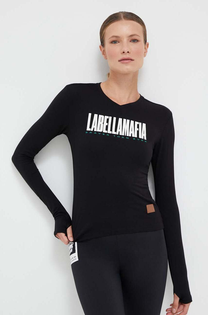 Labellamafia longsleeve Brave femei culoarea negru - Pled.ro