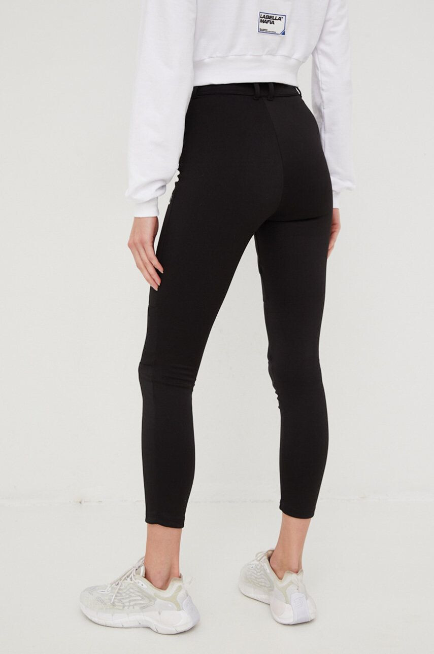 Labellamafia pantaloni femei culoarea negru cu imprimeu - Pled.ro