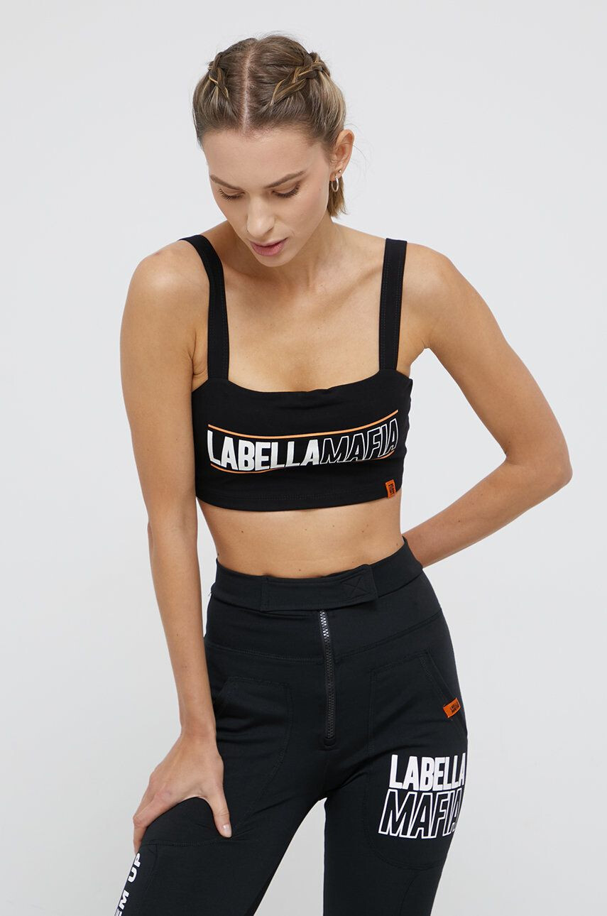 Labellamafia Top culoarea negru - Pled.ro