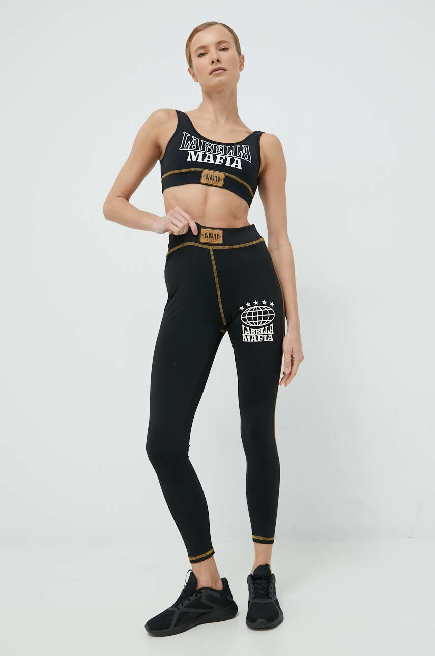 Labellamafia top de antrenament și leggins Boxer femei culoarea negru - Pled.ro