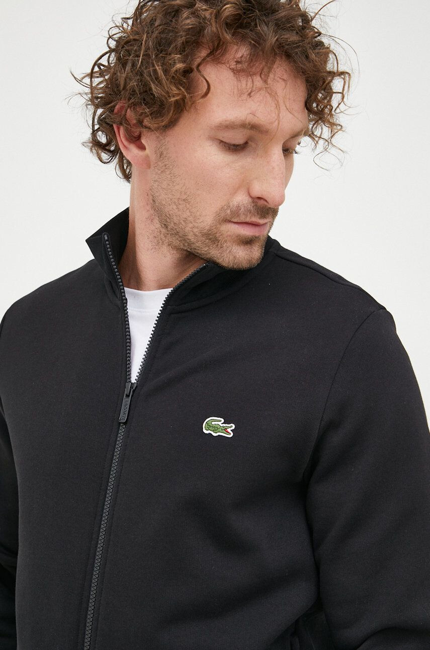 Lacoste bluză barbati culoarea negru neted SH9622-031 - Pled.ro