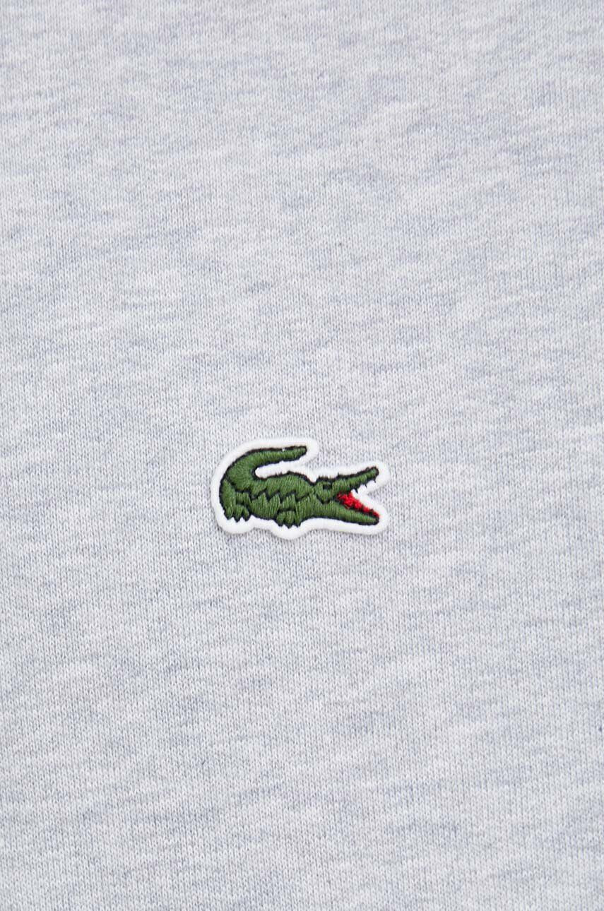 Lacoste bluză barbati culoarea gri cu glugă neted SH9623-031 - Pled.ro