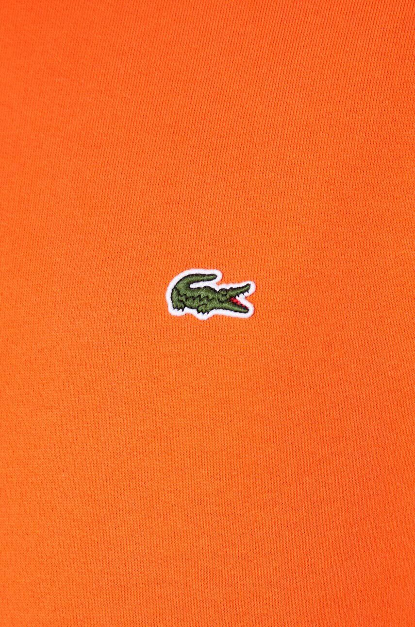 Lacoste bluză barbati culoarea portocaliu cu glugă neted SH9623-031 - Pled.ro