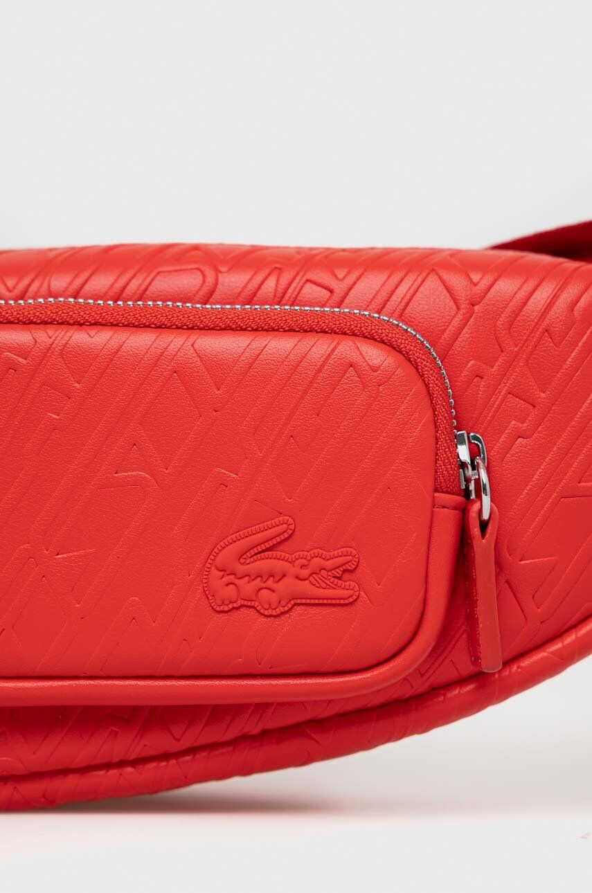 Lacoste borseta culoarea rosu - Pled.ro