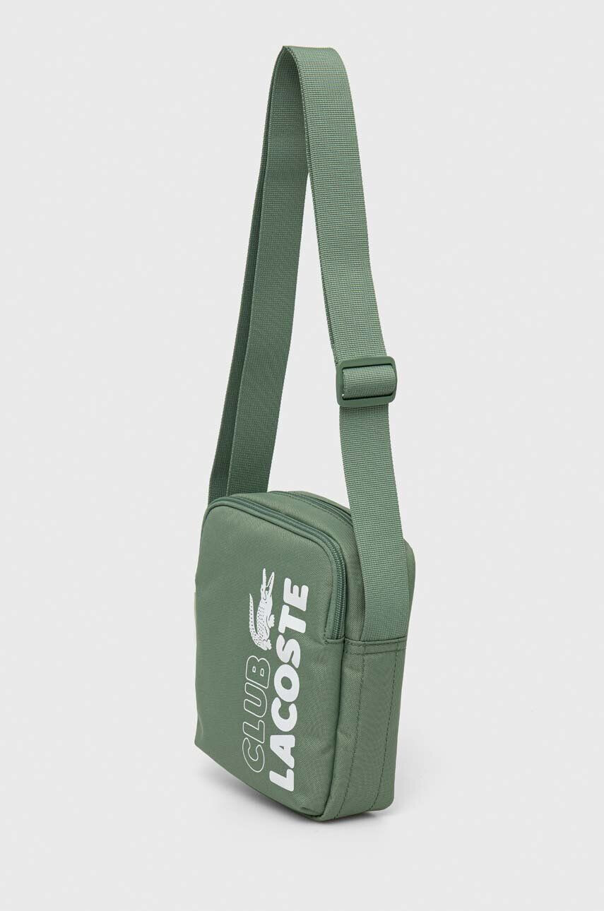 Lacoste borseta culoarea verde - Pled.ro