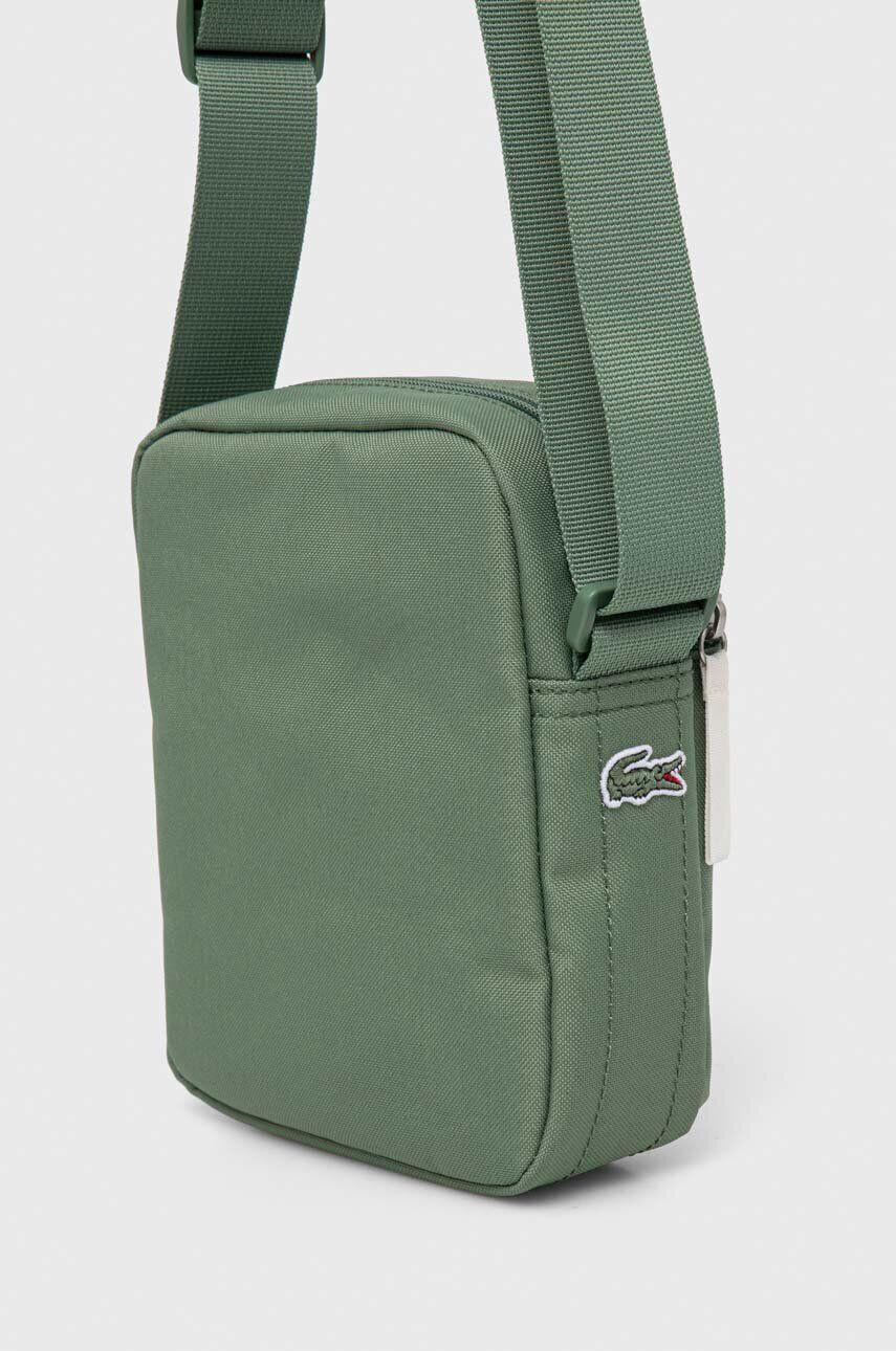 Lacoste borseta culoarea verde - Pled.ro