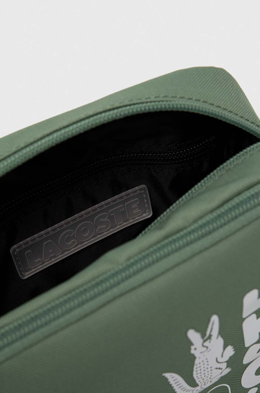 Lacoste borseta culoarea verde - Pled.ro