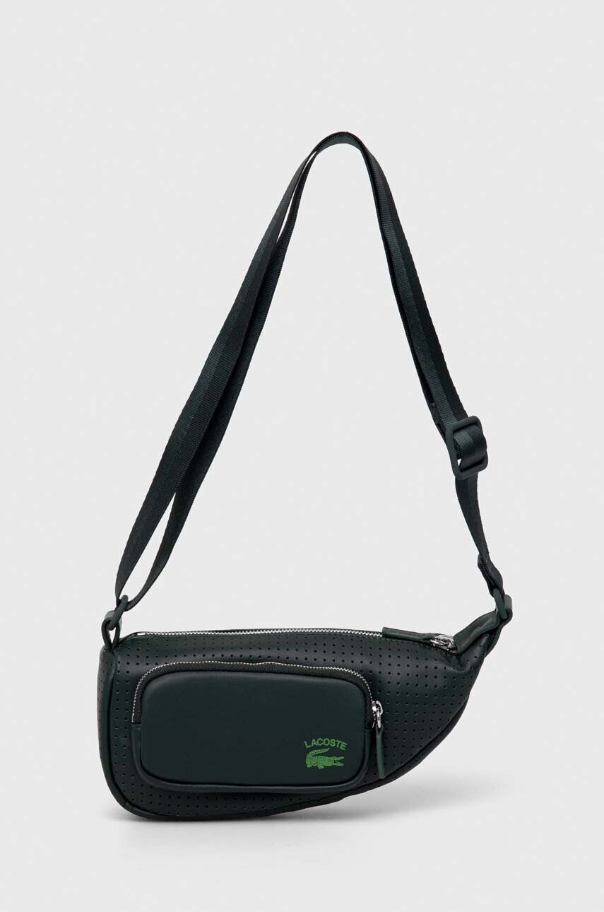 Lacoste borseta culoarea verde - Pled.ro