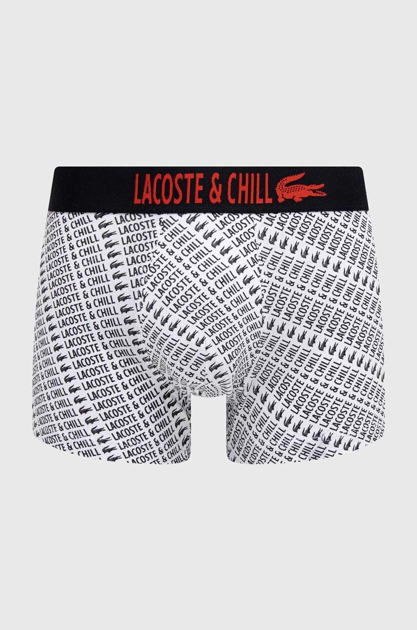 Lacoste boxeri x Netflix barbati culoarea alb - Pled.ro