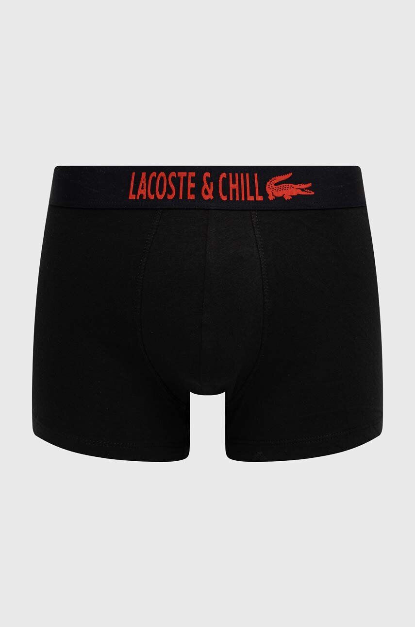 Lacoste boxeri x Netflix 3-pack barbati culoarea negru 5H6421-G54 - Pled.ro