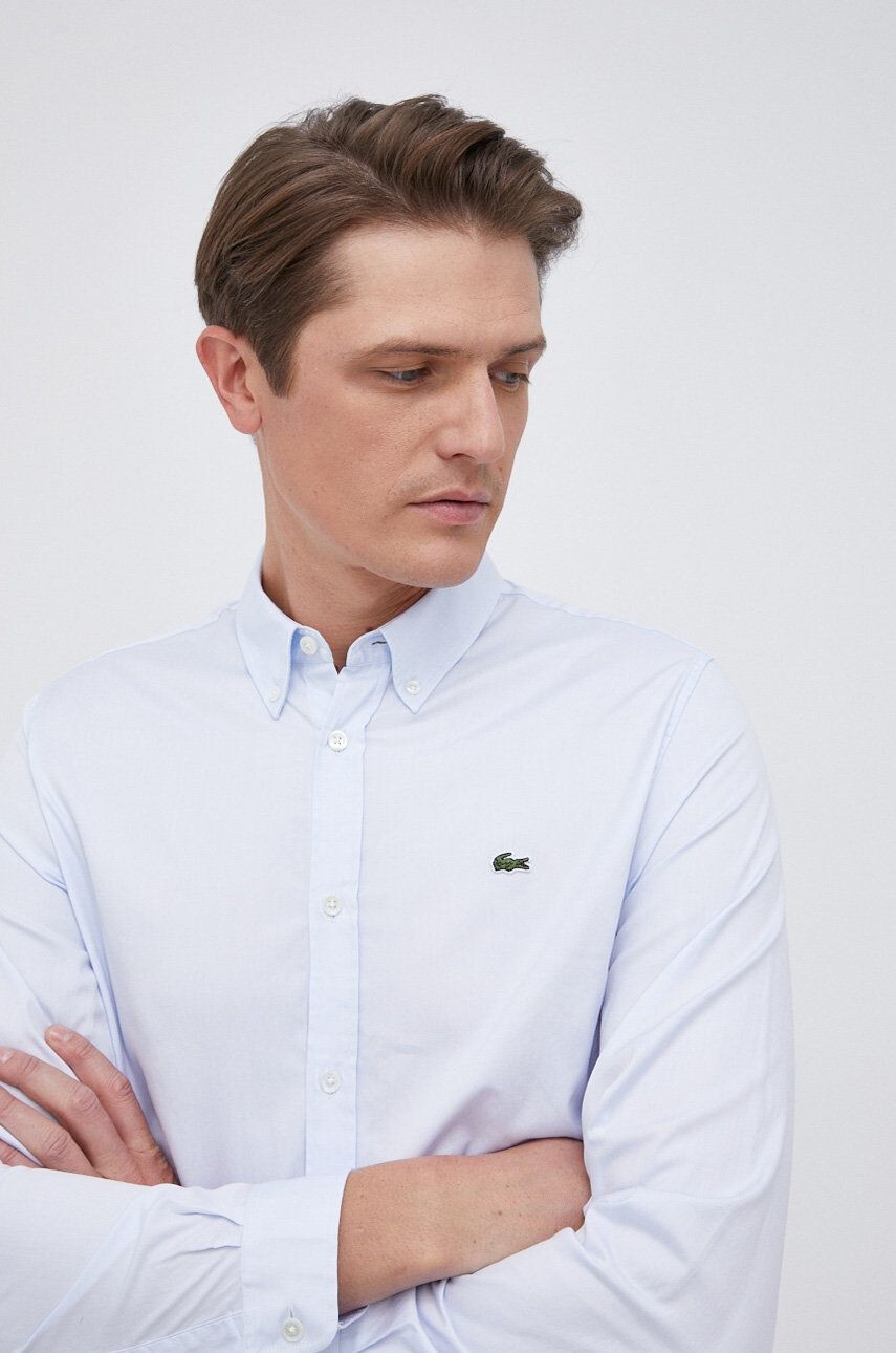 Lacoste Cămașă din bumbac CH1843 bărbați cu guler button-down regular - Pled.ro