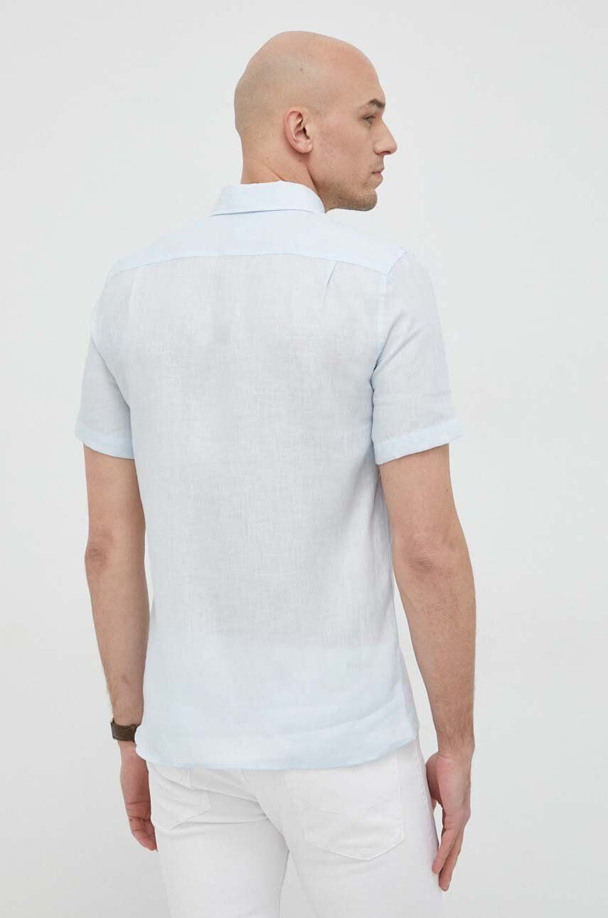 Lacoste camasa de in cu guler button-down regular - Pled.ro