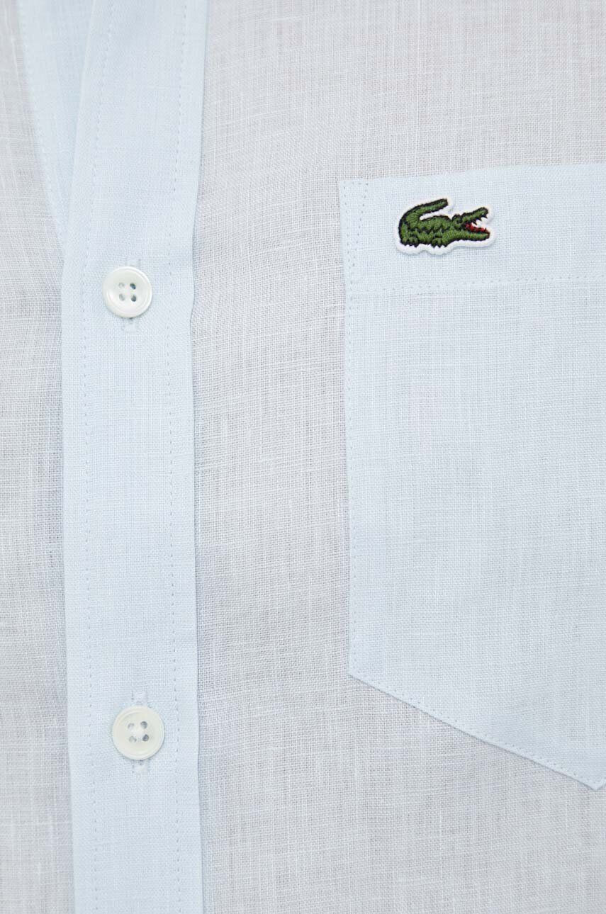 Lacoste camasa de in cu guler button-down regular - Pled.ro