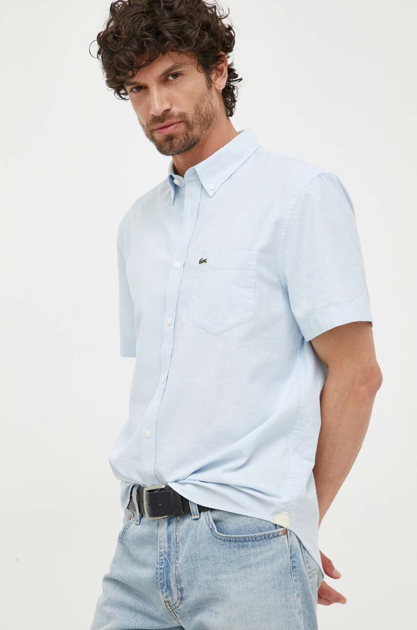 Lacoste camasa din bumbac barbati cu guler button-down regular - Pled.ro