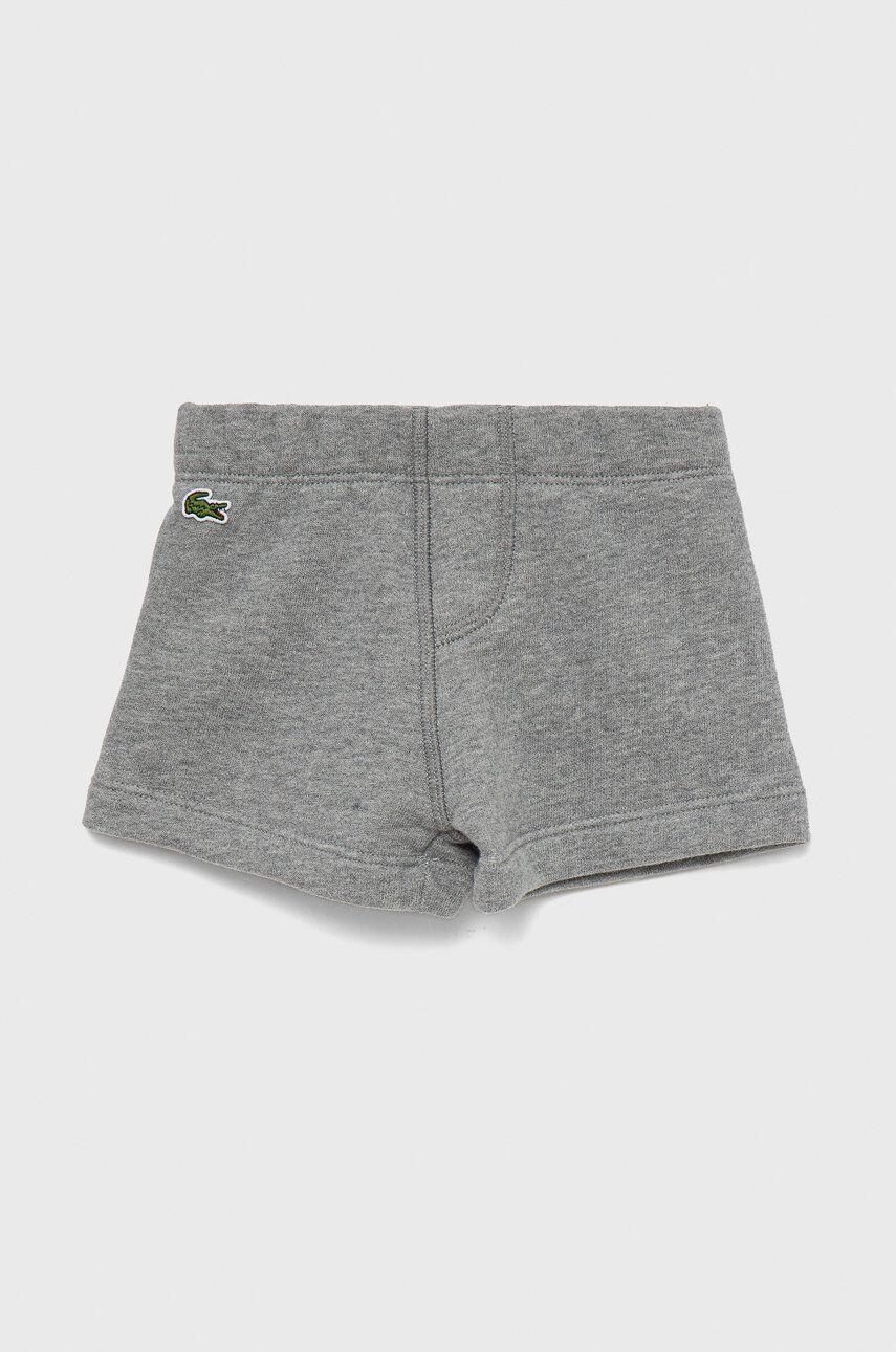 Lacoste compleu copii culoarea gri - Pled.ro