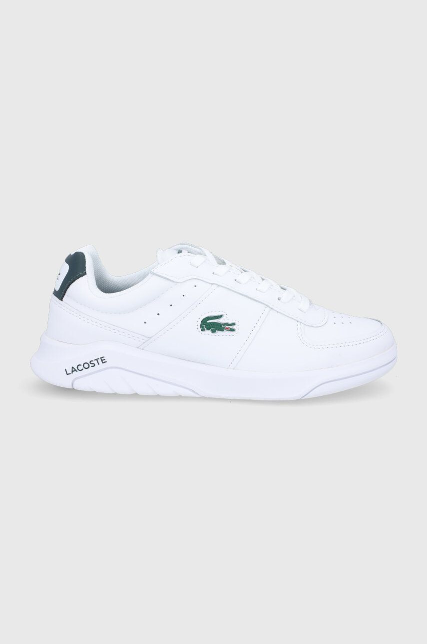 Lacoste Ghete de piele culoarea alb - Pled.ro