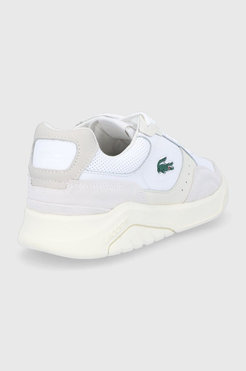 Lacoste Ghete de piele Game Advance culoarea alb - Pled.ro