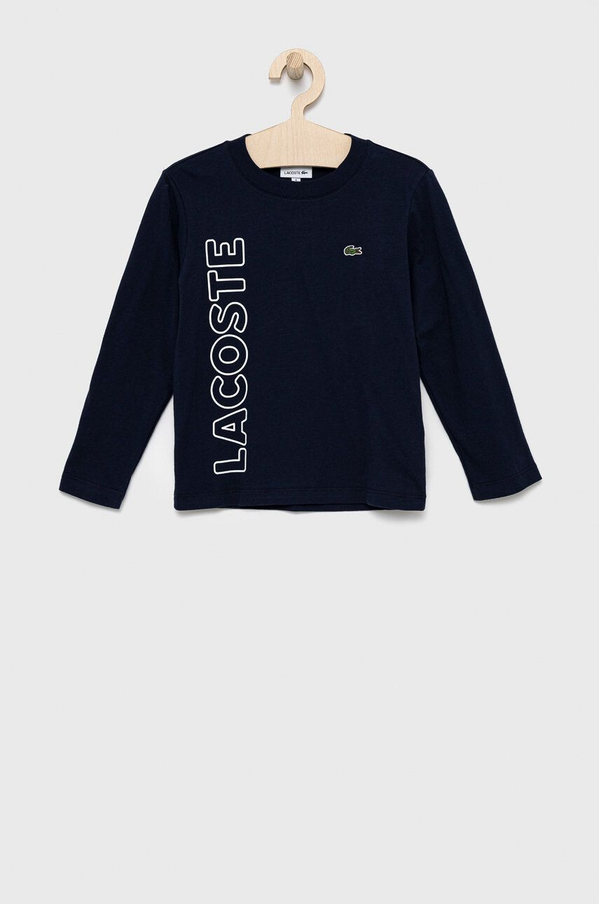 Lacoste Longsleeve din bumbac pentru copii - Pled.ro