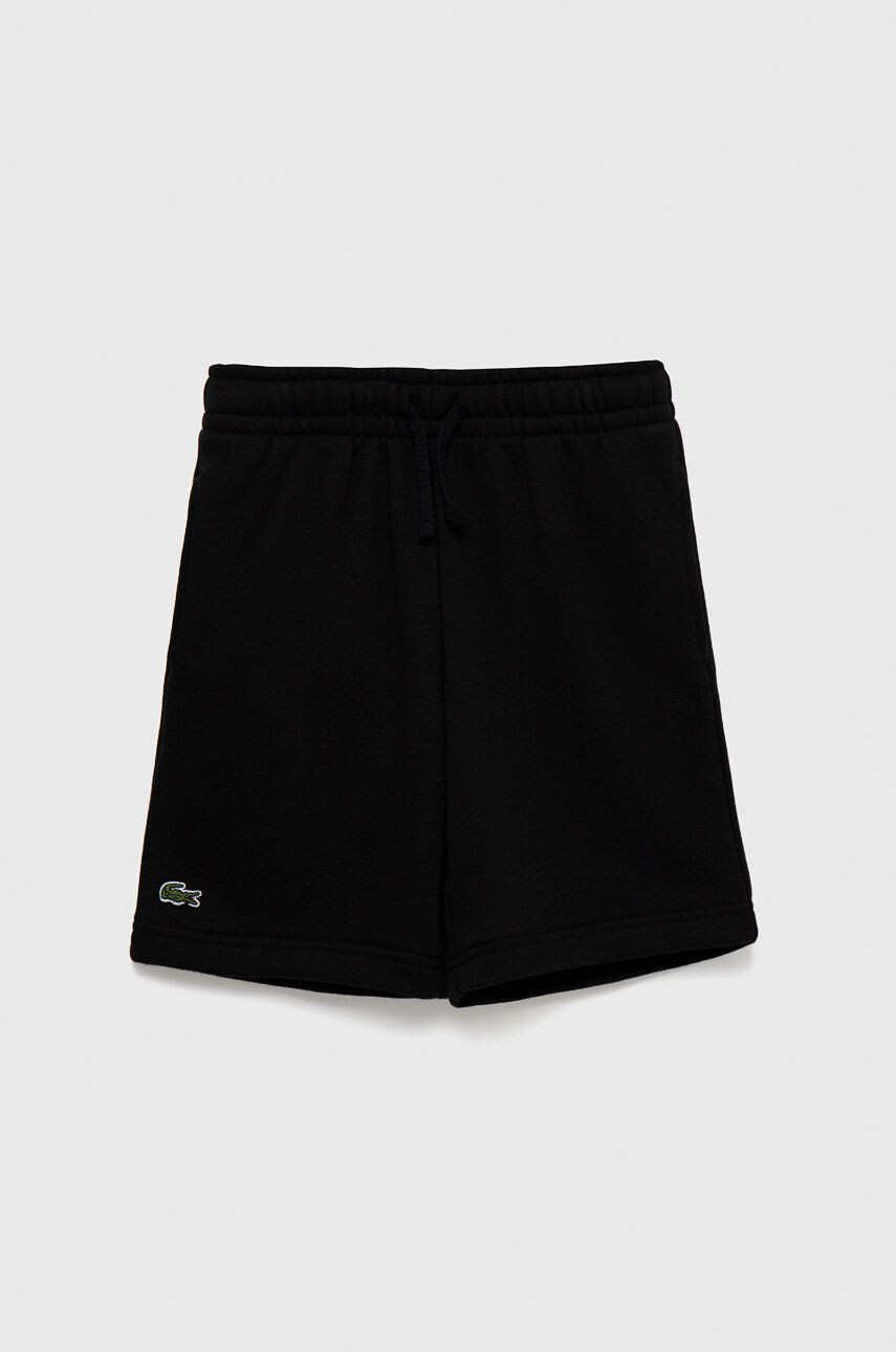 Lacoste pantaloni scurti copii culoarea negru talie reglabila - Pled.ro