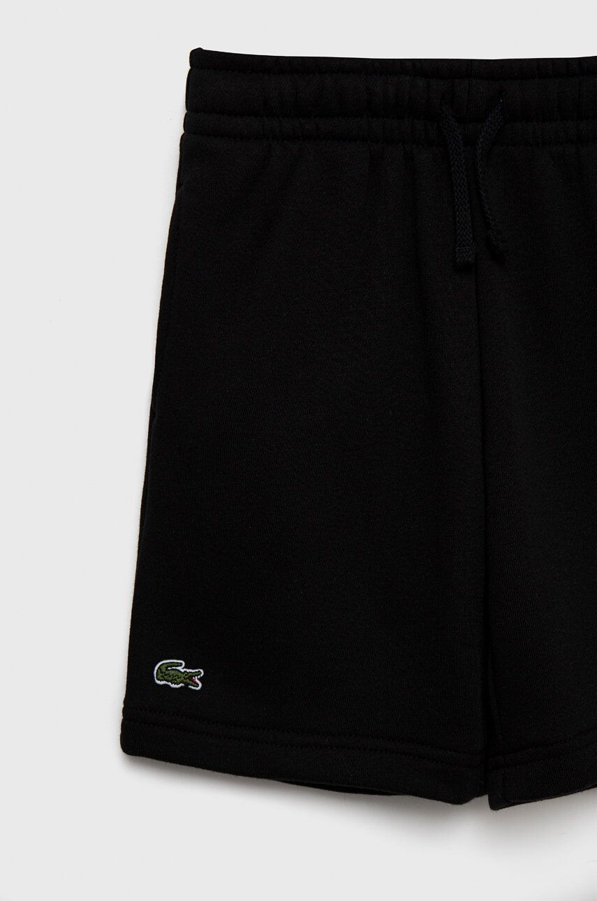 Lacoste pantaloni scurti copii culoarea negru talie reglabila - Pled.ro