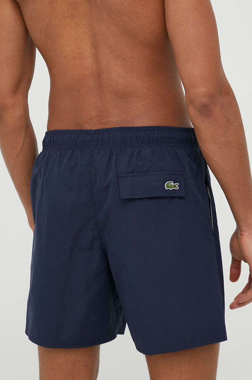 Lacoste pantaloni scurti de baie culoarea albastru marin - Pled.ro