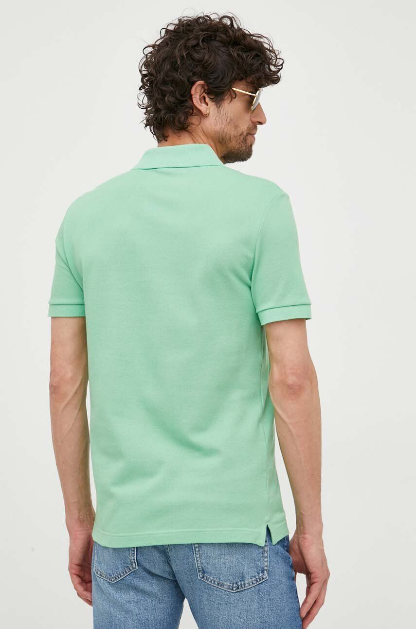 Lacoste polo de bumbac culoarea verde neted PH4012-001 - Pled.ro