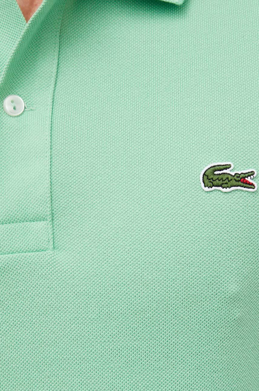 Lacoste polo de bumbac culoarea verde neted PH4012-001 - Pled.ro