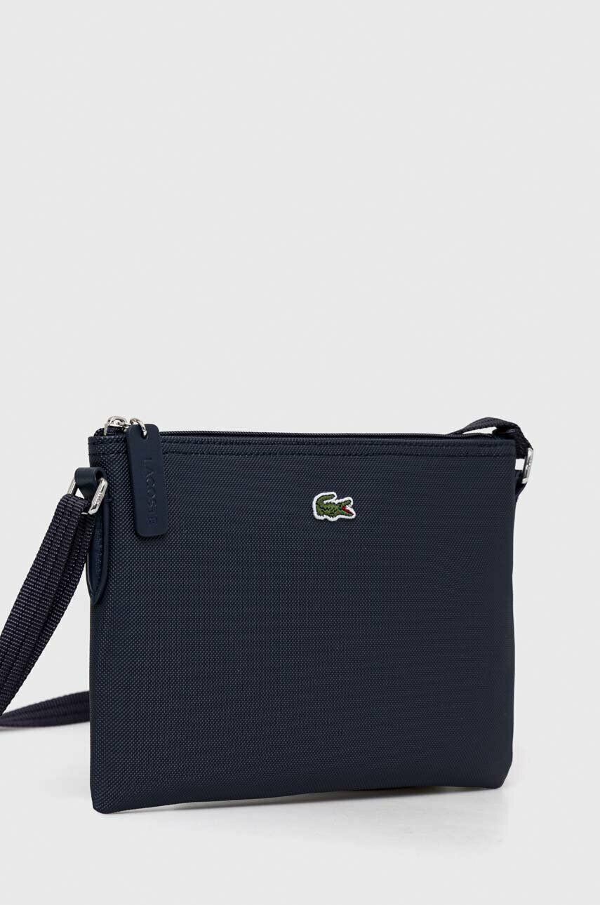 Lacoste poseta culoarea albastru marin - Pled.ro