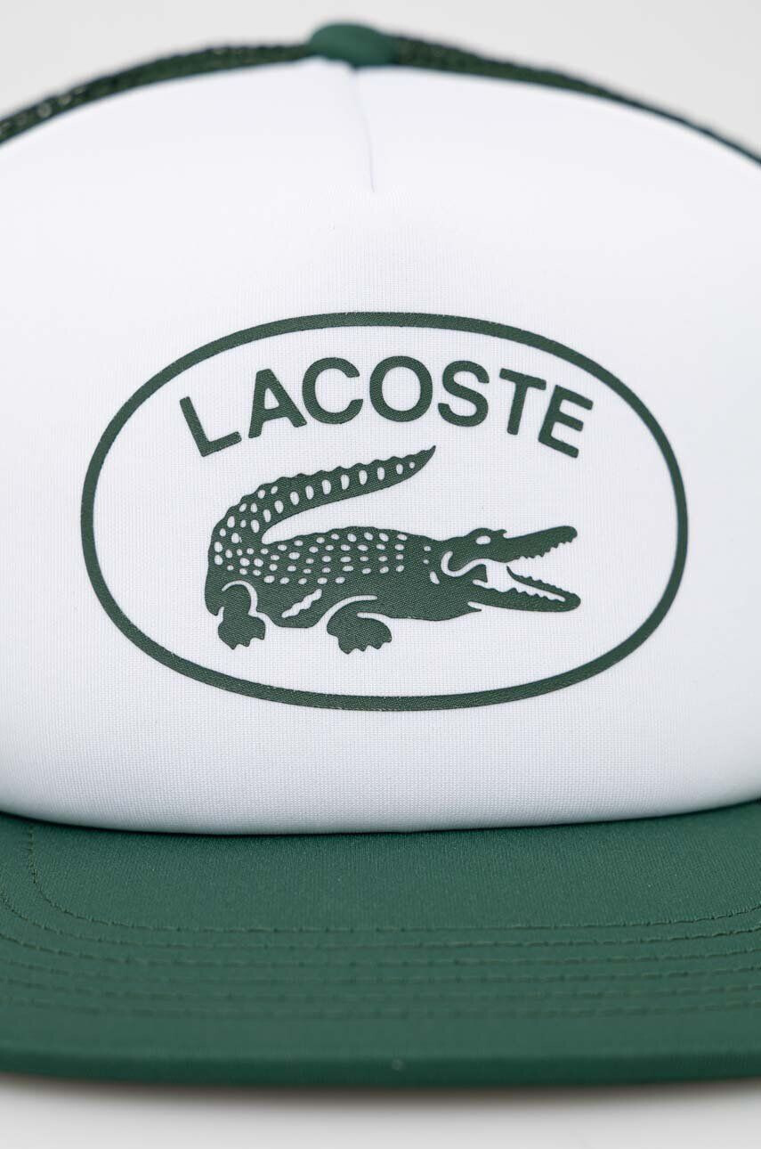 Lacoste sapca culoarea verde modelator - Pled.ro