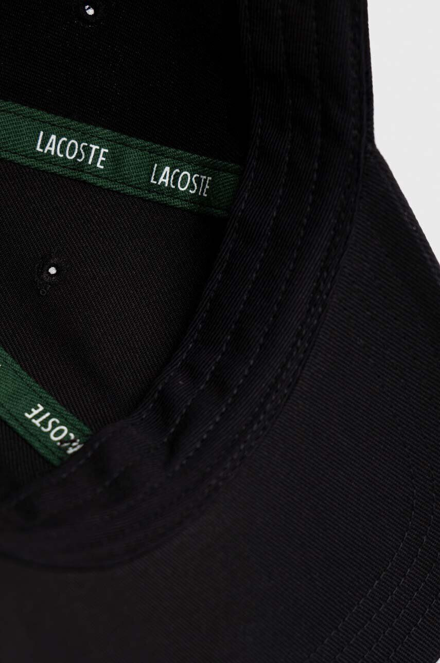 Lacoste șapcă de baseball din bumbac culoarea negru cu imprimeu RK0491-031 - Pled.ro